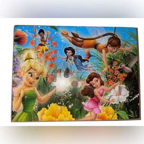 Vintage Disney Princess and Fairies Box of 3-Wooden Puzzles, 24 Pieces Each - Picture 6 of 12